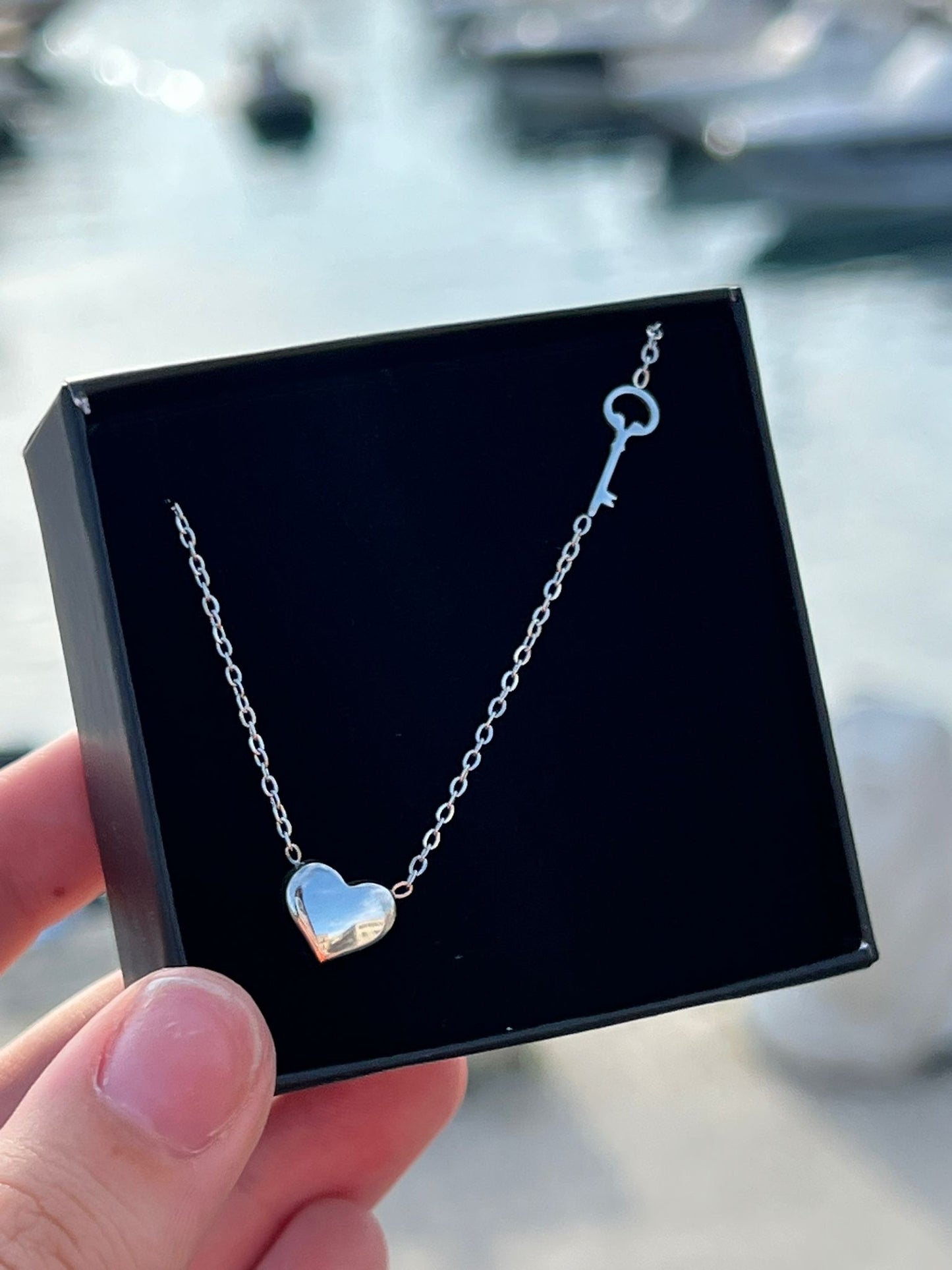 Collana heart key.