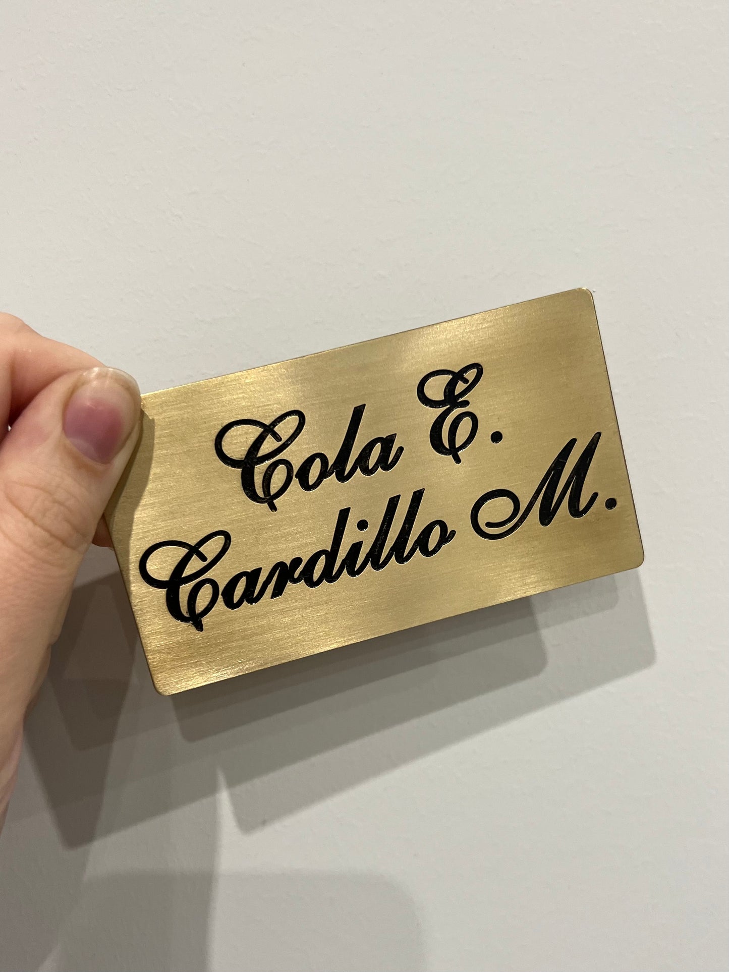 Targhetta fuori porta