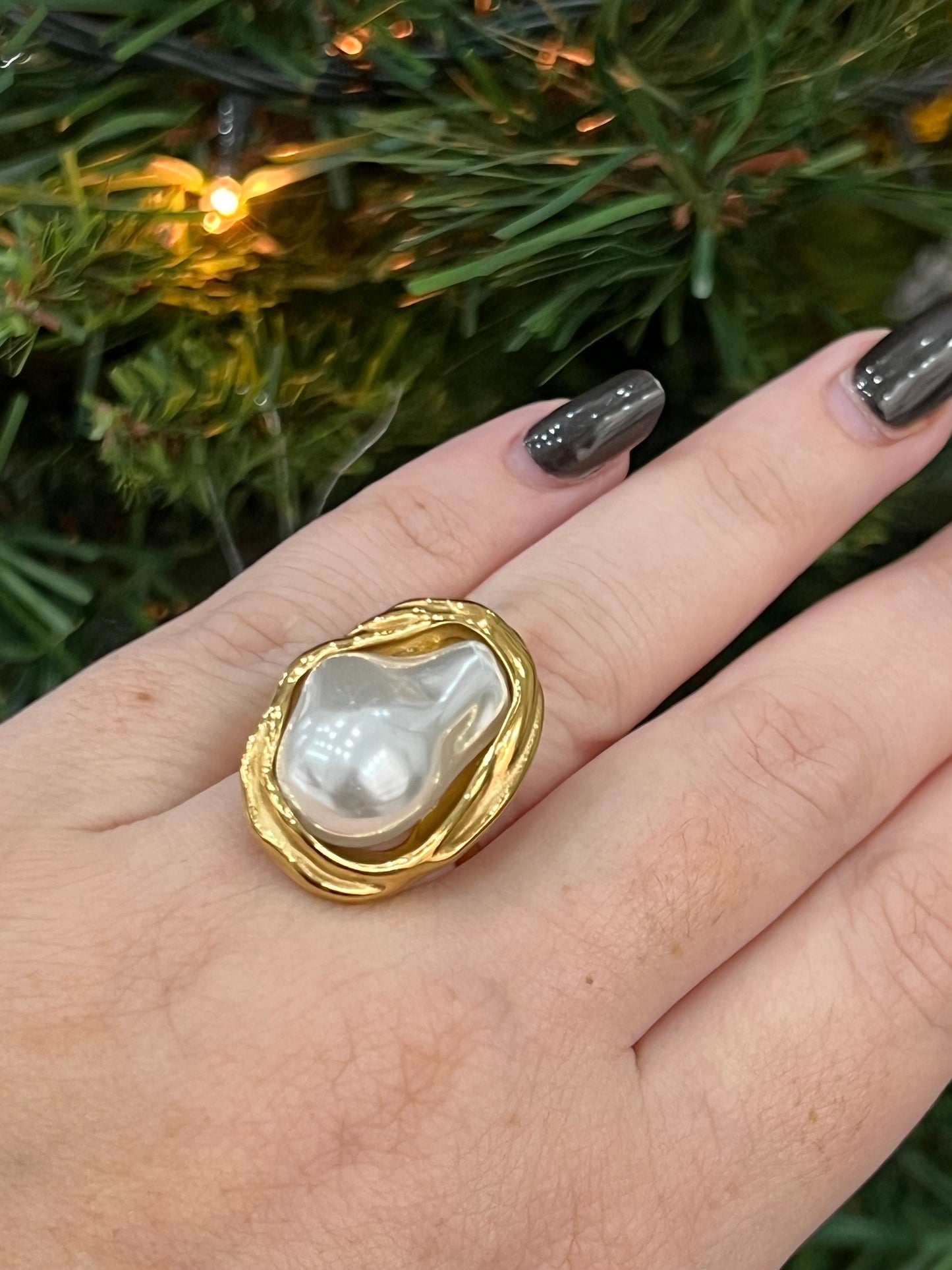 Anello perla