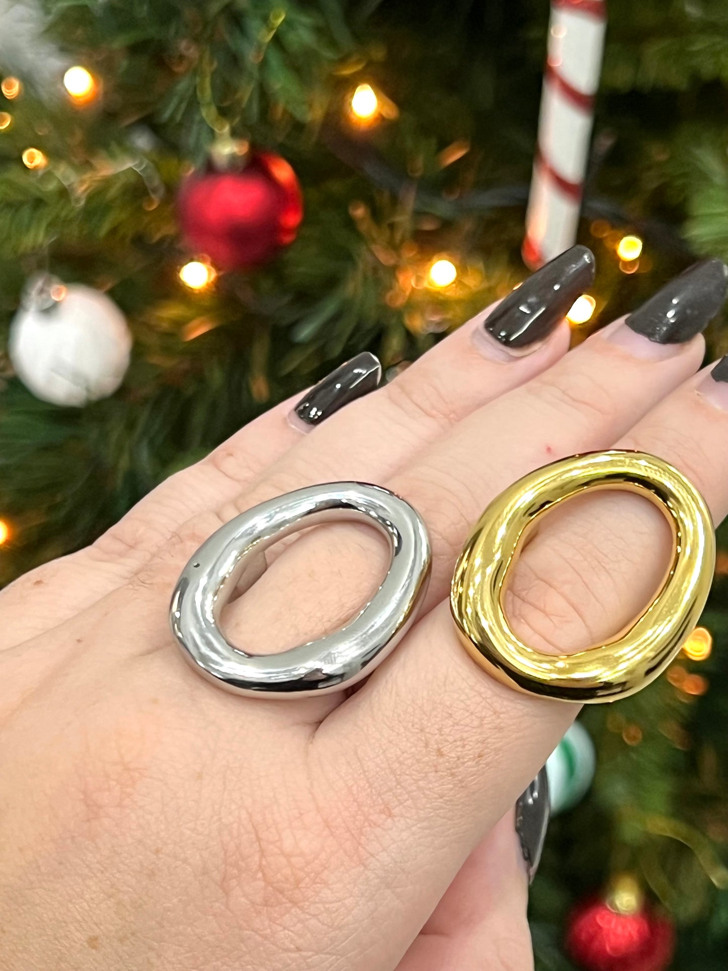 Anello maxi oval