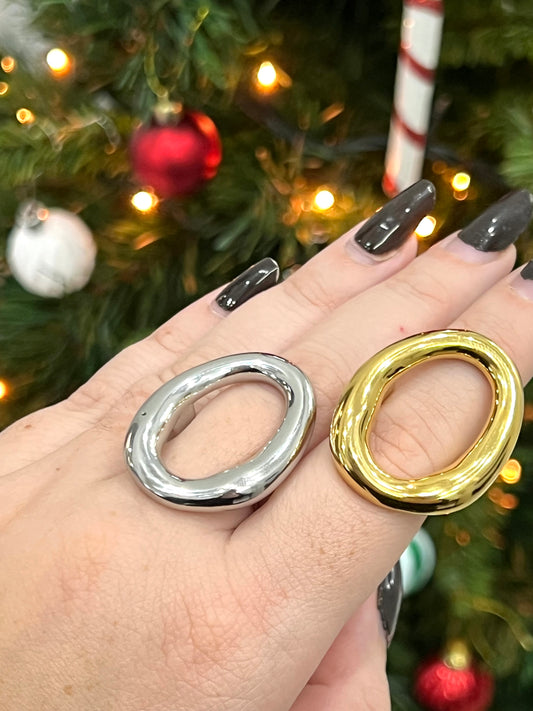 Anello maxi oval