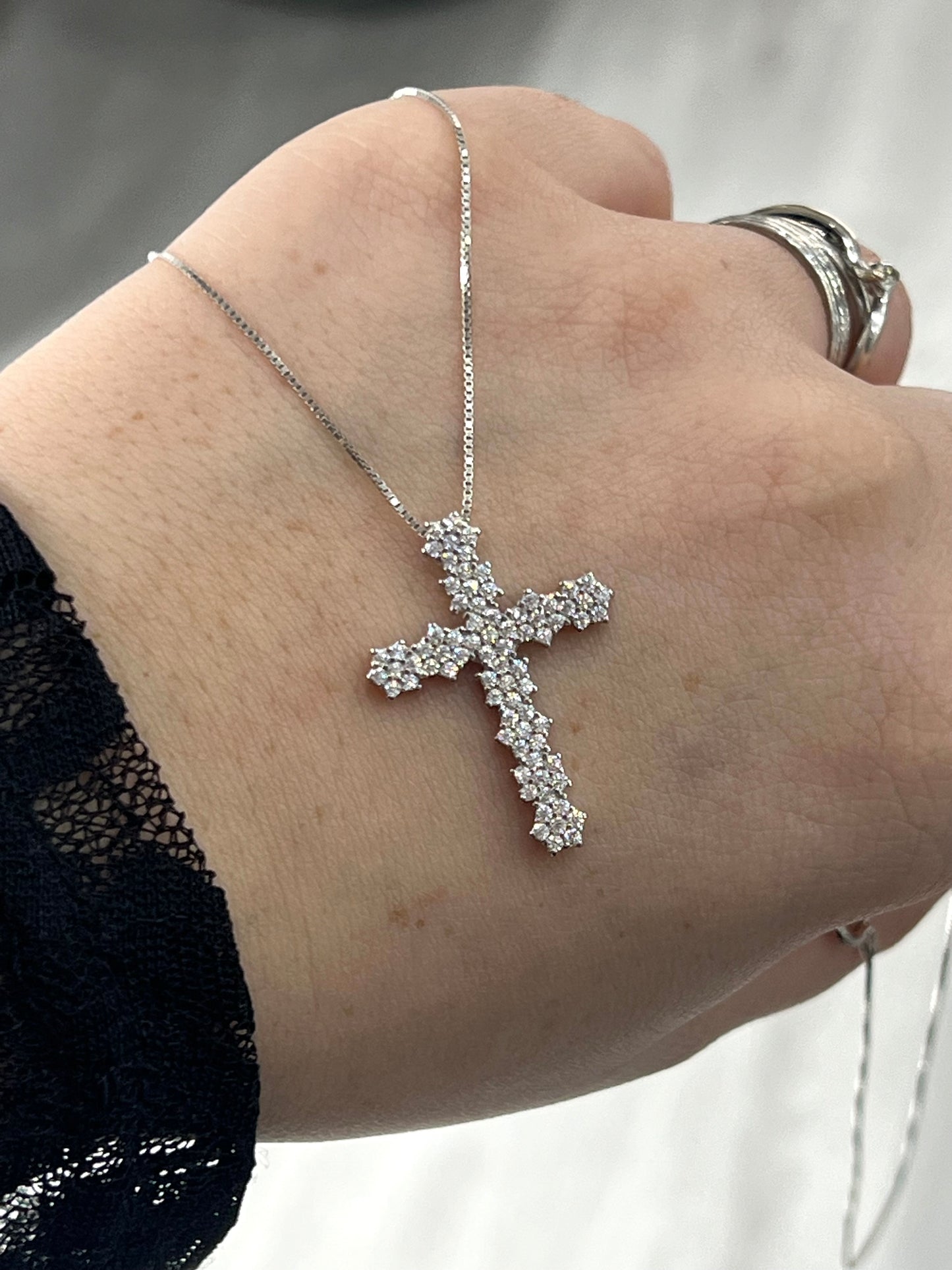 COLLANA CROCE CRISTAL.