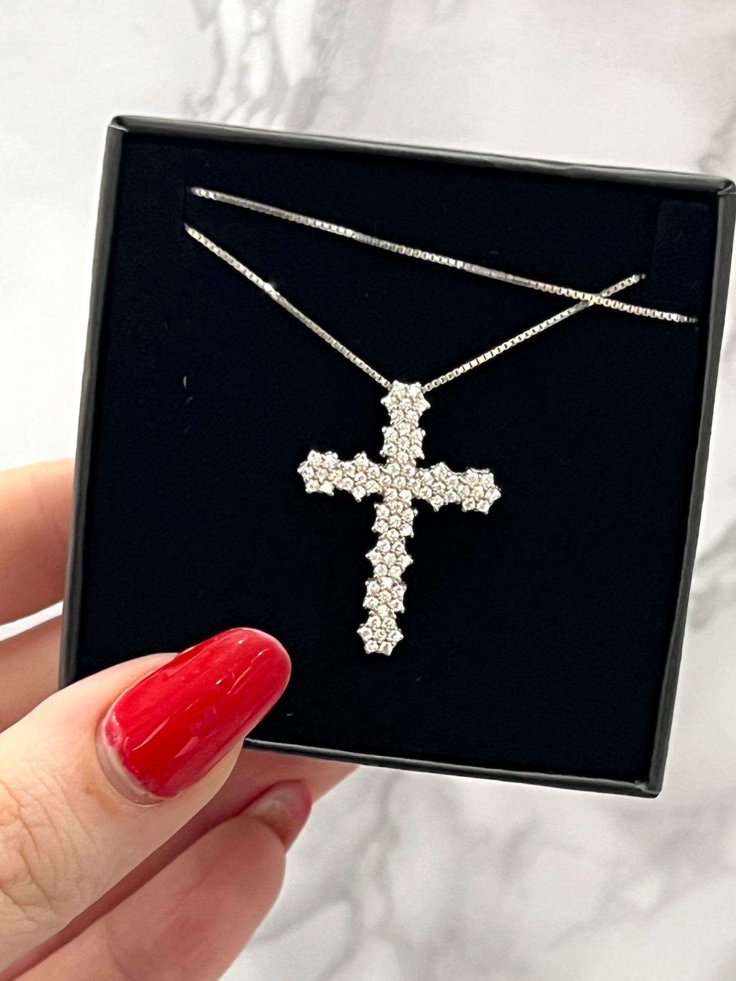 COLLANA CROCE CRISTAL.