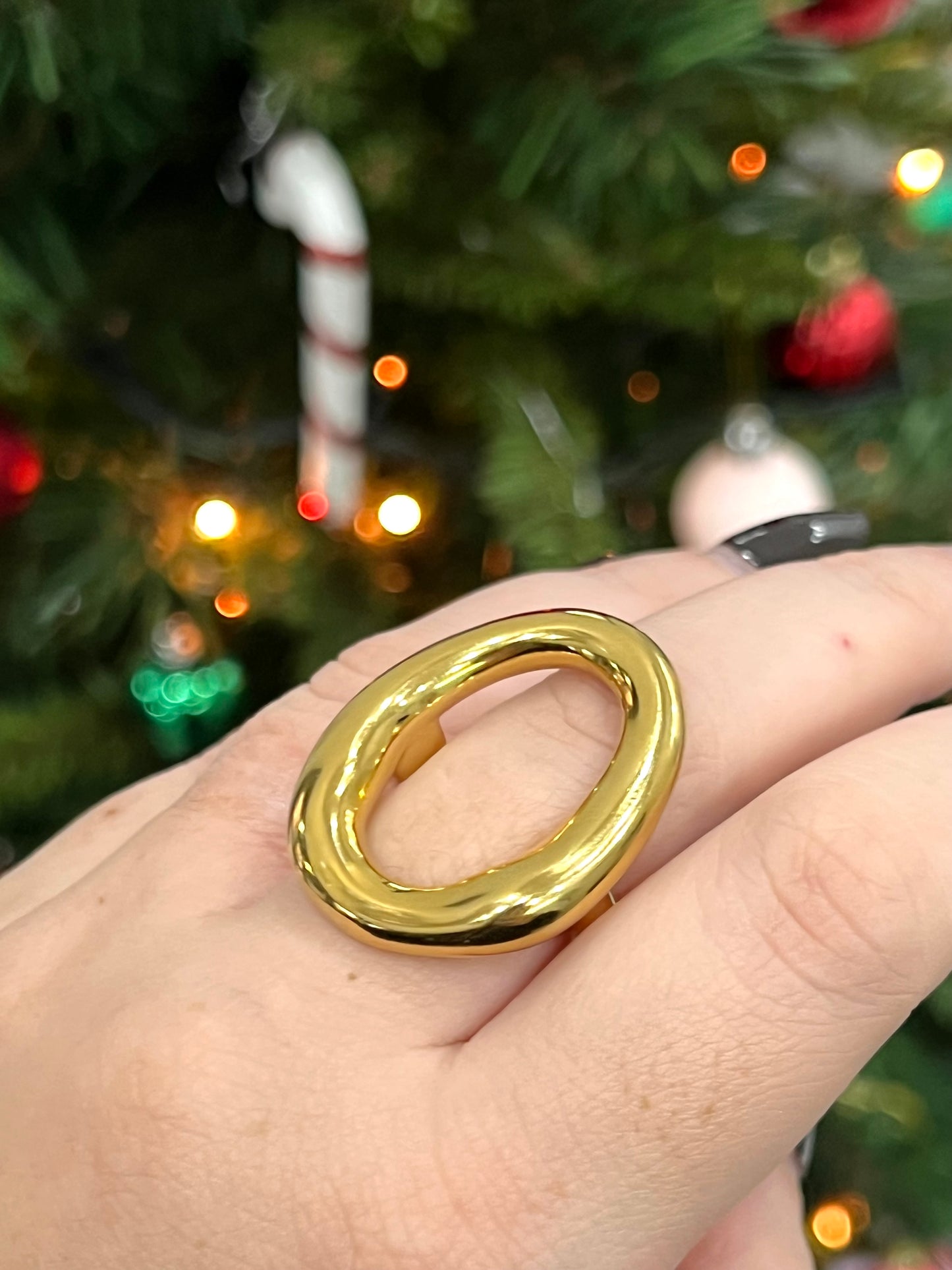Anello maxi oval