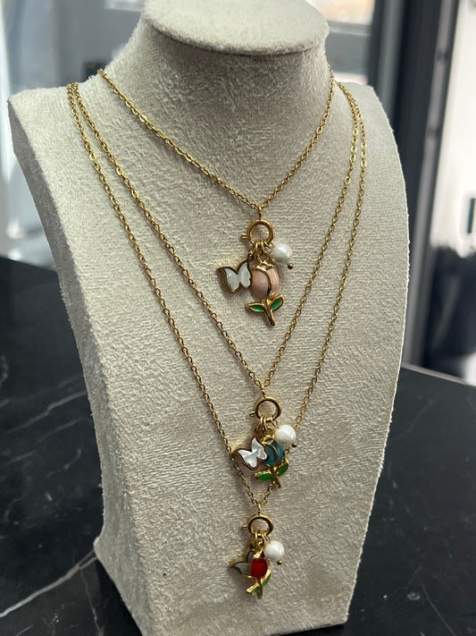 COLLANA TULIP CHARMI TRIO