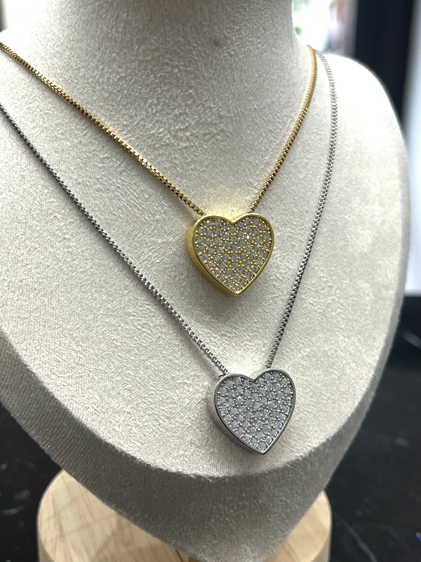 COLLANA CUORE PAVÈ