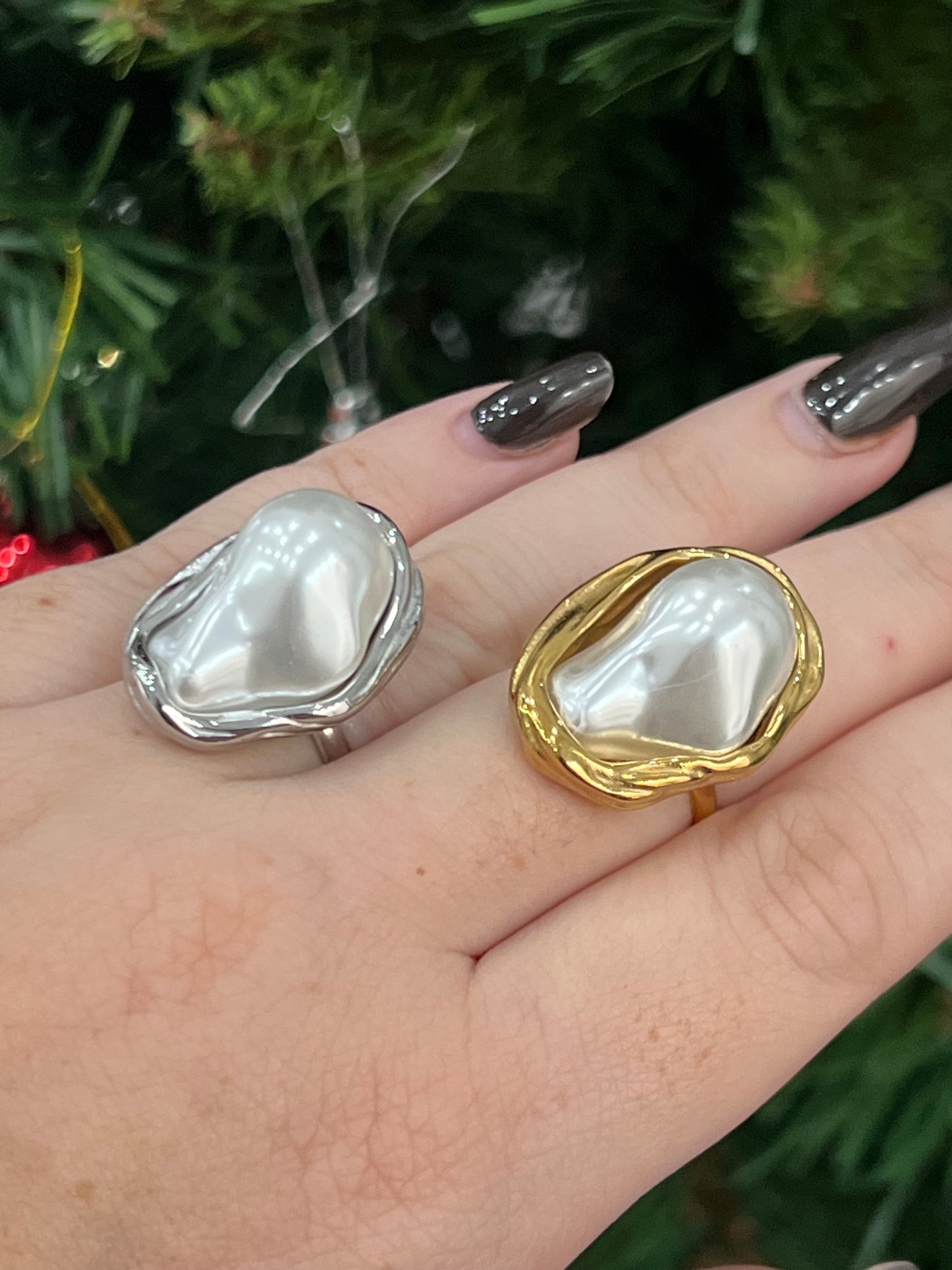 Anello perla