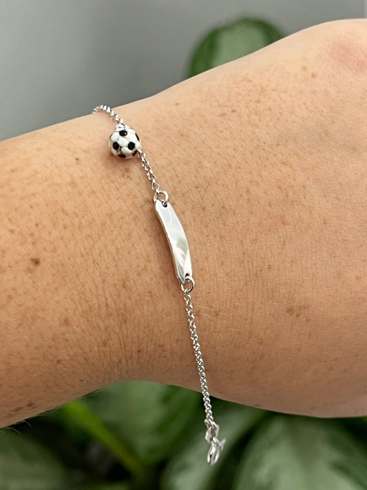 BRACCIALE TARGHETTE CON PALLONE