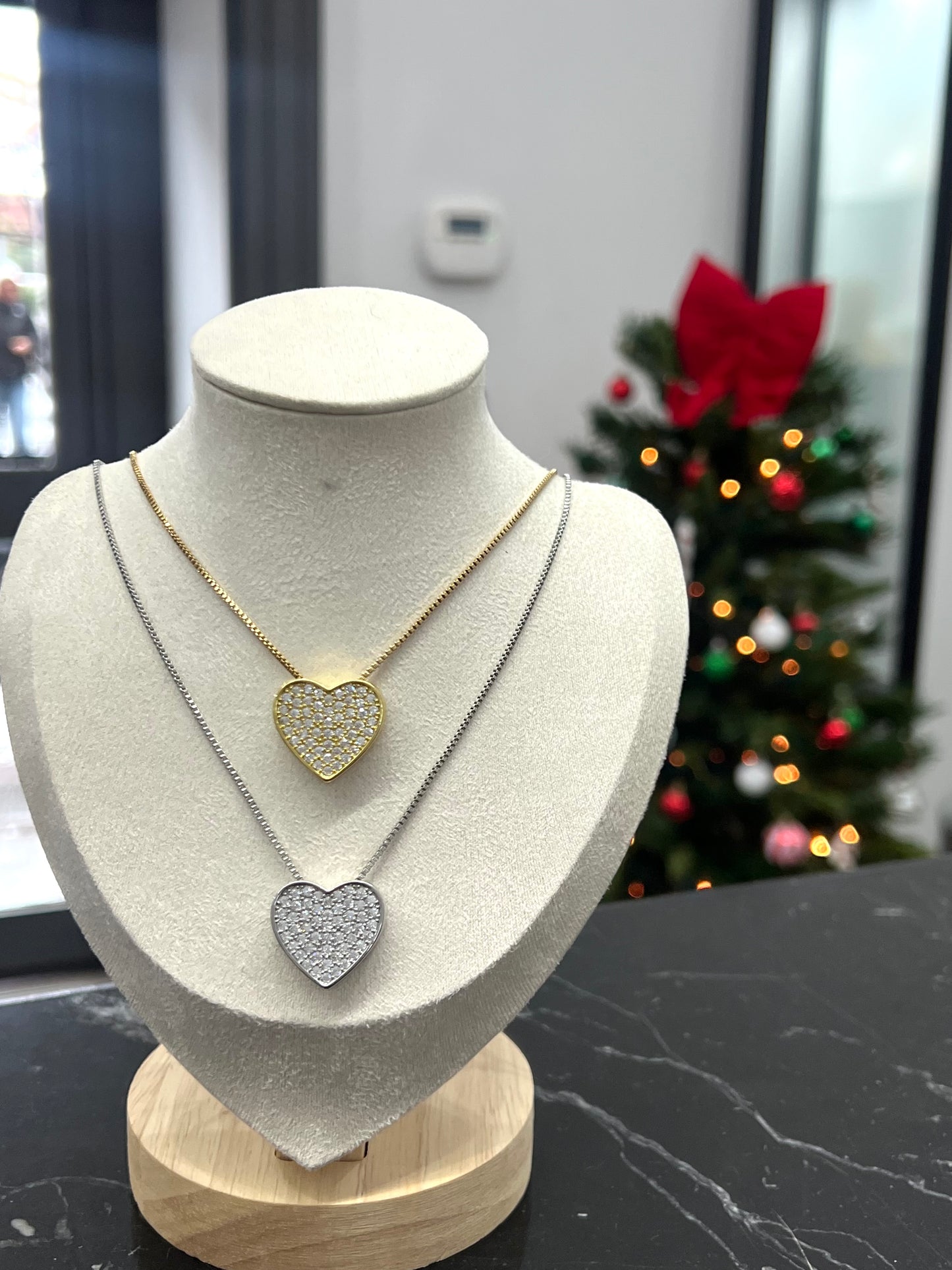 COLLANA CUORE PAVÈ