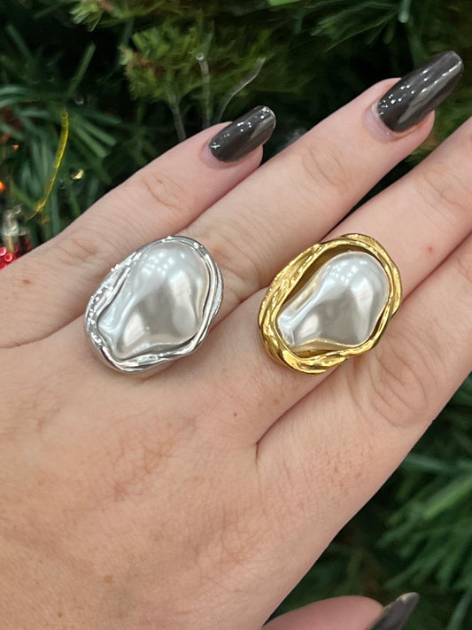 Anello perla