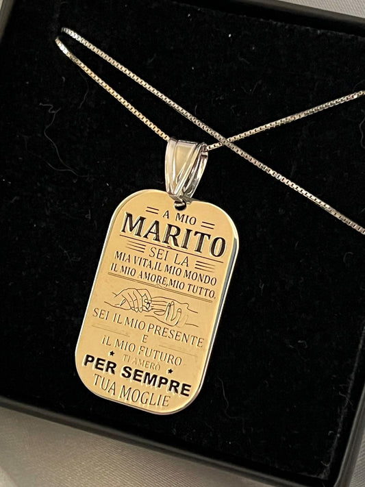 Collana a mio marito.